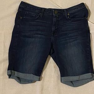 Mossimo Mid Rise Bermuda Jean Shorts